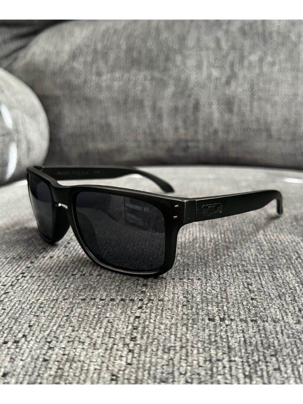 Oakley Holbrook Sunglasses 009102 Black Lenses-Black Matte Frame